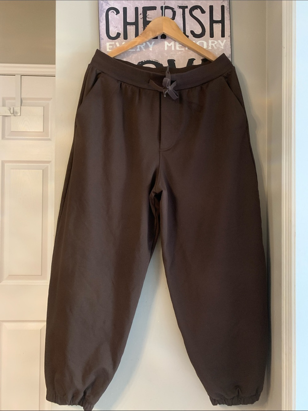 lululemon athletica  Oversized Brown Drawstring Track Pants